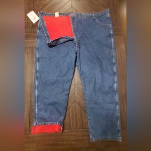 Wrangler Rugged Relaxed Fit Thermal Jeans Thinsulate Insulation 3M Lined 60x30